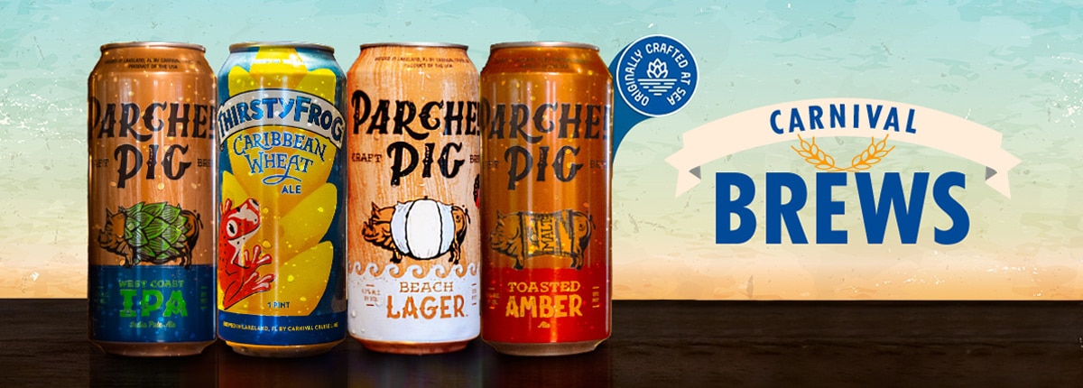 carnival brews features parched pig and thirstyfrog beers