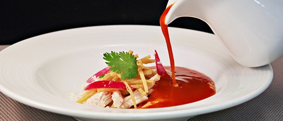 tortilla soup with lime and avocado