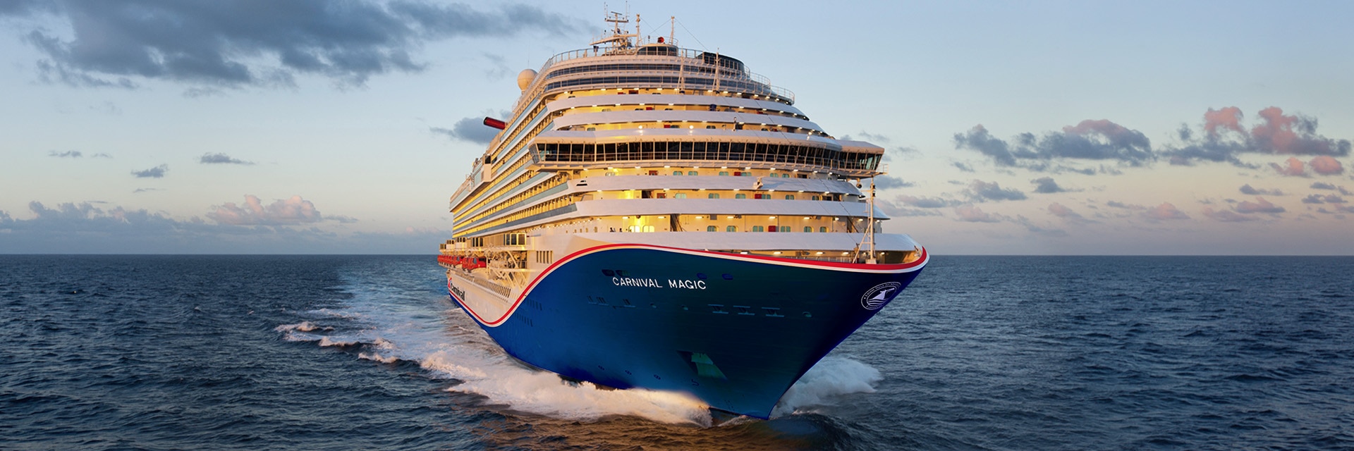 carnival magic sets sail at sea