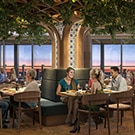 guests eating at the fetaccine restaurant aboard carnival tropicale