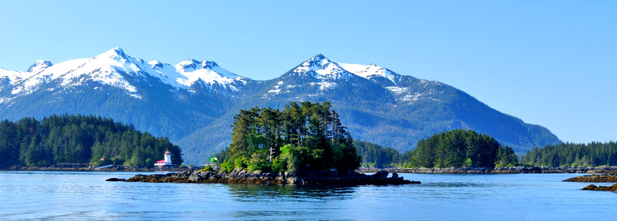 Picturesque mountains in Sitka, Alaska