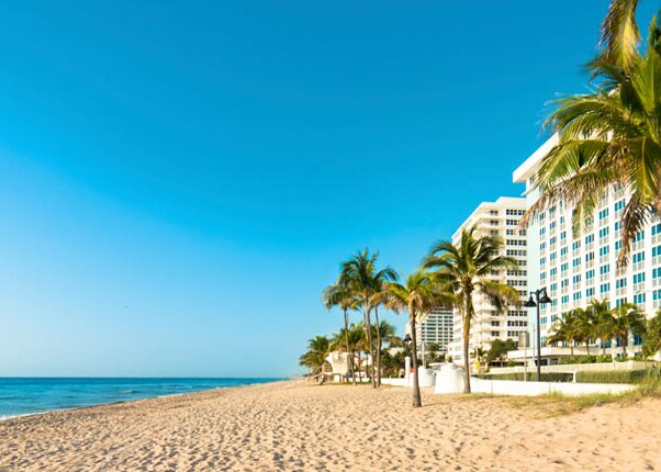 blue skies on ft. lauderdale beach