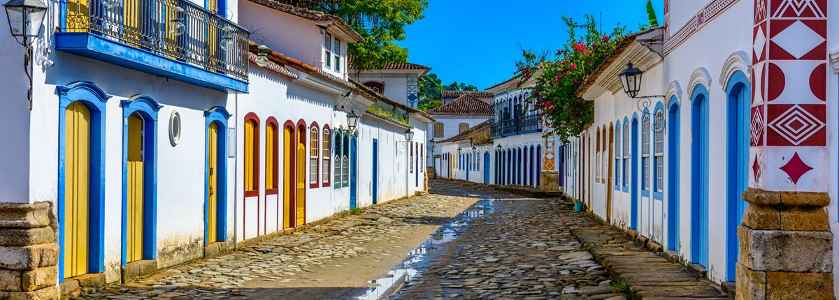 historical center of the street in rio de janeiro 