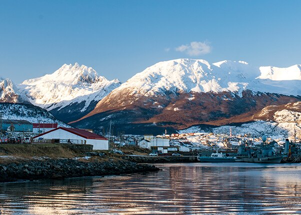 panoranic view of the city of ushuaia