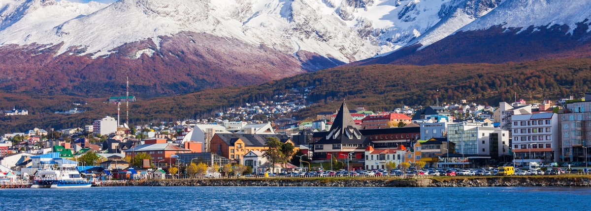 view of the city of ushuaia