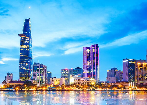 Ho Chi Minh's stunning skyline at night