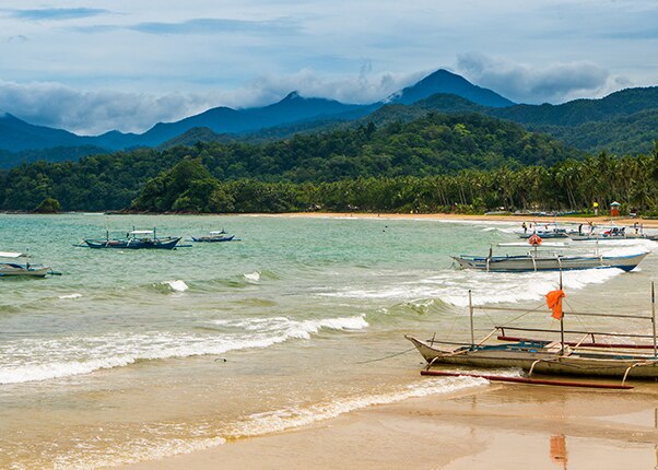 a beach near puerto princesa