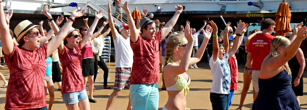 strap on your sea legs at the sail away party