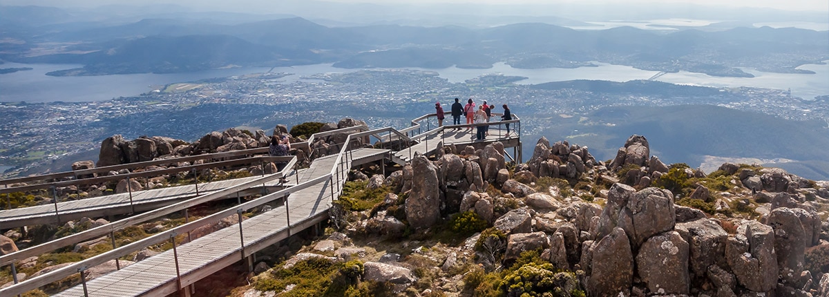 Lookout over Hobart, Tasmania, Australia