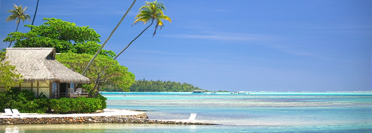 Beachside in Bora Bora, French Polynesia