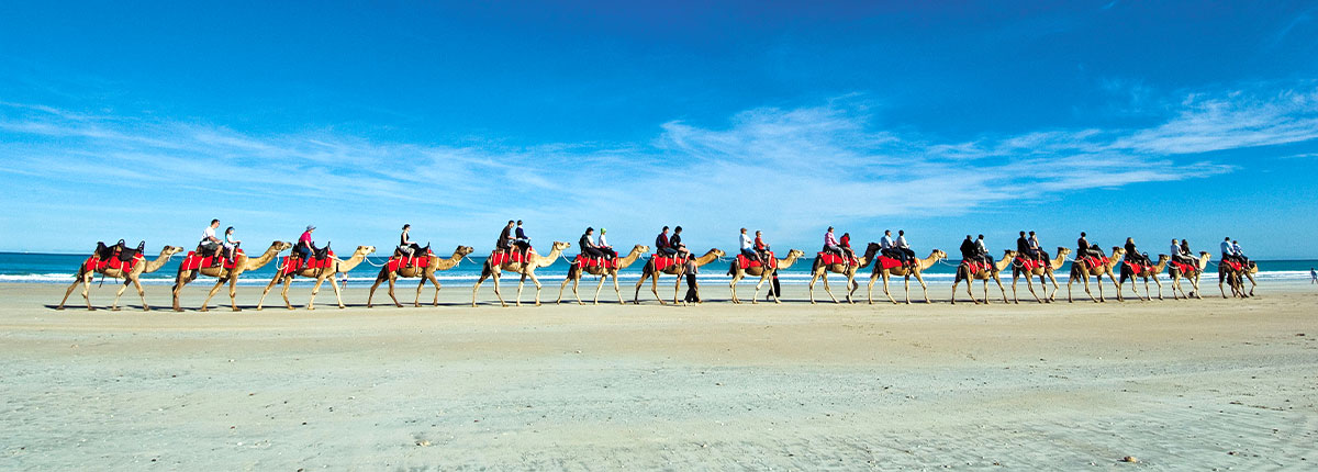 Camel Ride on Cable Beach in Broome, Australia