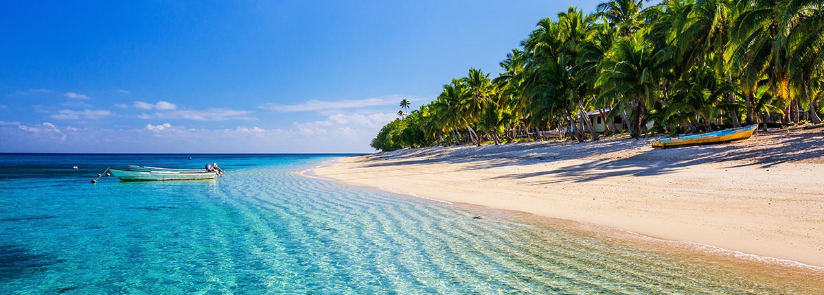 Beachside in Dravuni Island, South Pacific