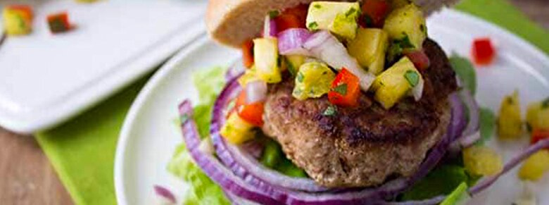 Jamaican Turkey Burger
