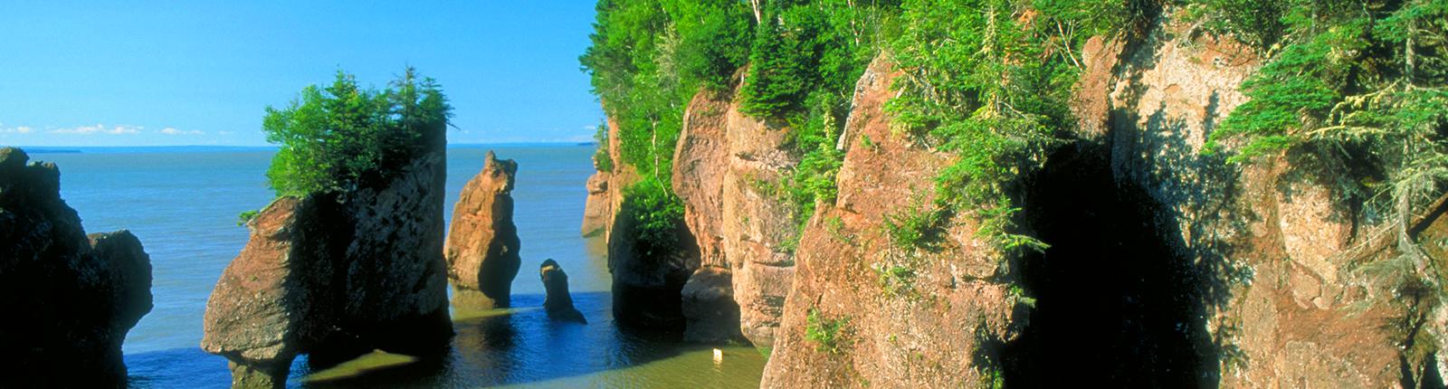 Tour caves in Saint John Canada