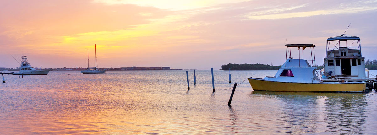 boats anchored in marta brae river in falmouth