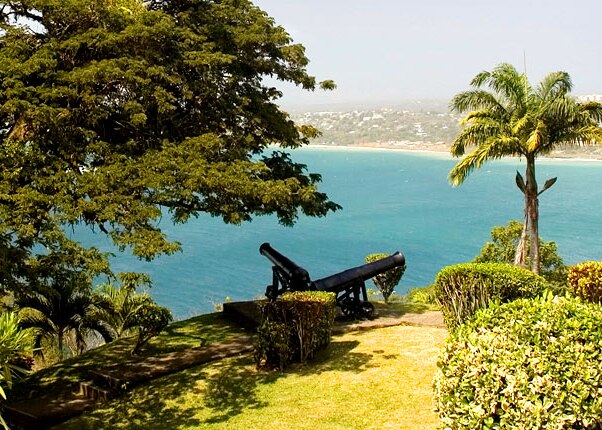 cannons overlooking the bay in scarborough 