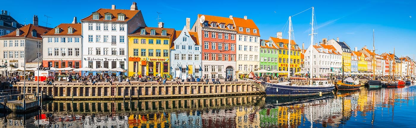 the nyhavn canal in copenhagen, denmark