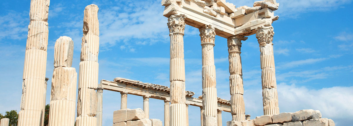 old temple remains in izmir