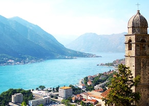 panoramic view of Kotor and the bay