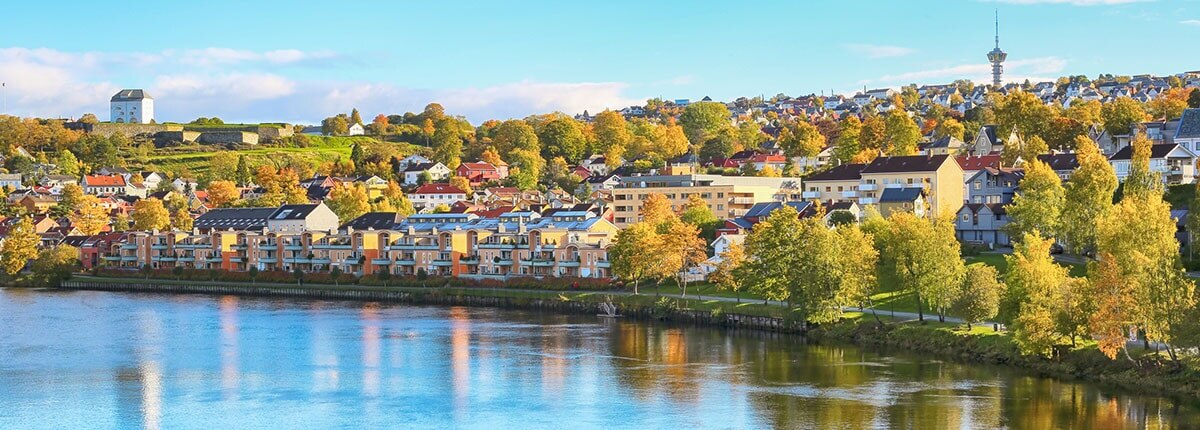 view of the city of trondheim