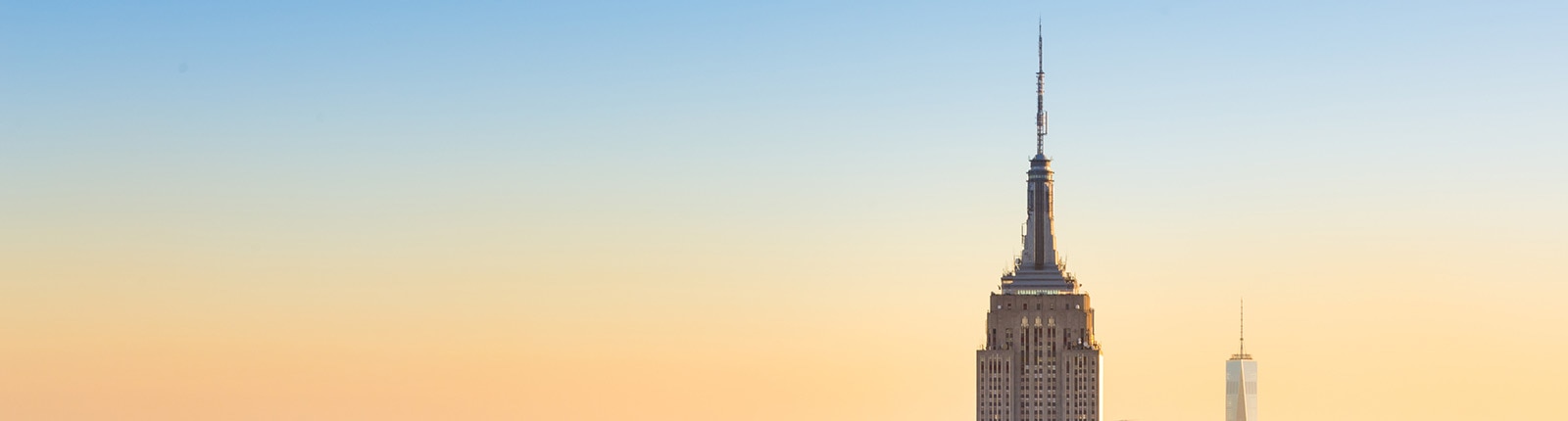 View of the Empire State Building in New York City