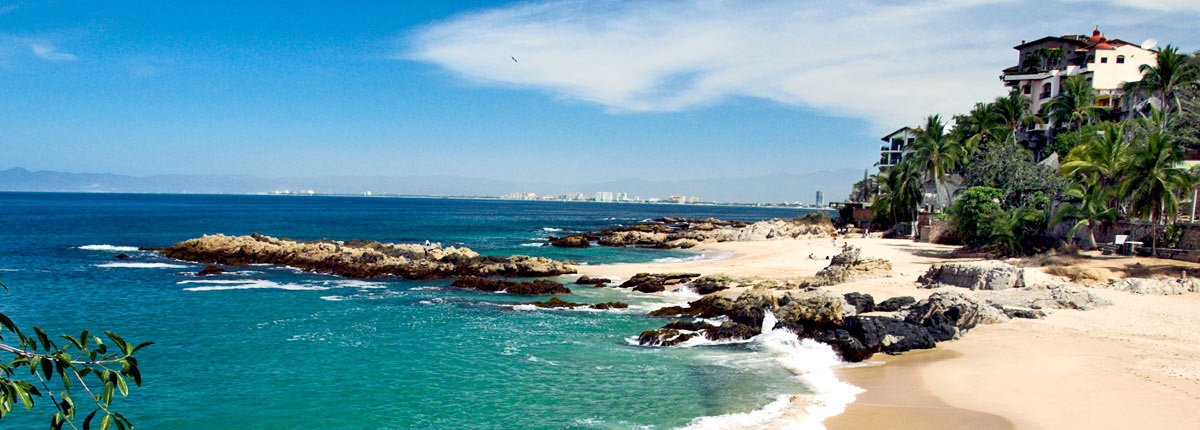beautiful beaches on the coast of banderas bay in puerto vallarta
