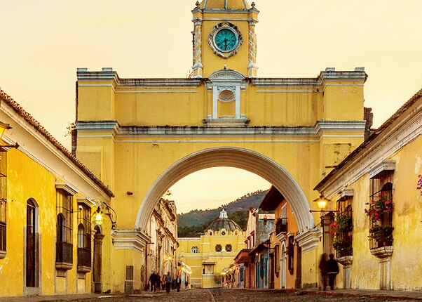 view of the beautiful santa catalina arch 