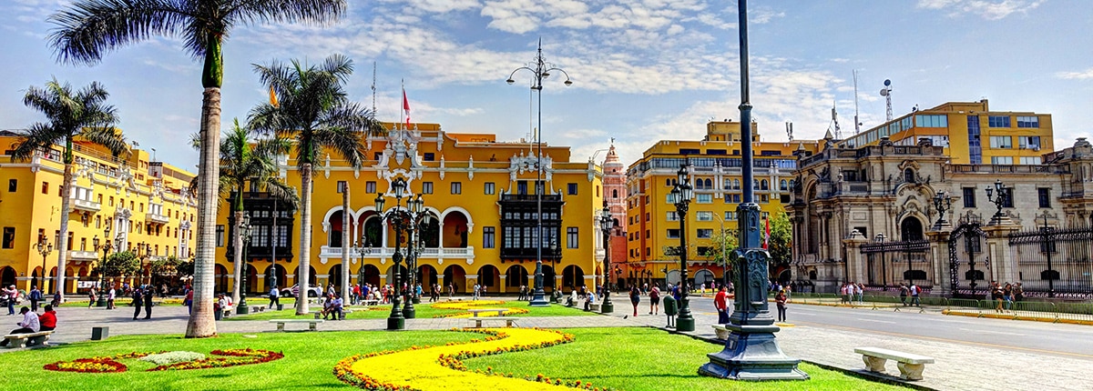 the colorful buildings and architecture in callao