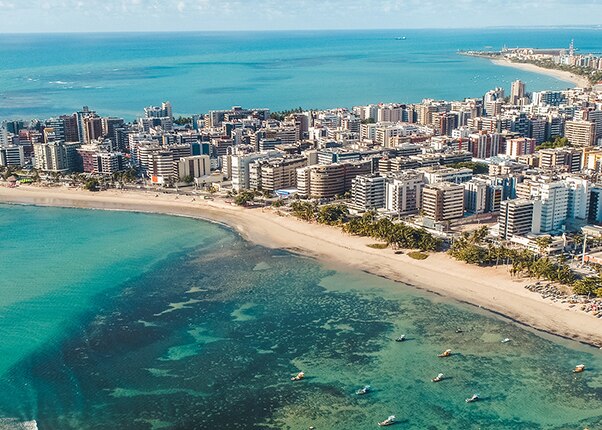 aerial view of maceio