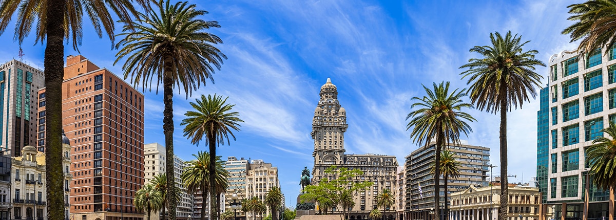 stunning city view of montevideo, uruguay