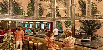 view of the brass magnolia bar on the carnival mardi gras