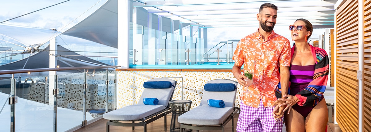 guests exploring the loft 19 area onboard carnival mardi gras