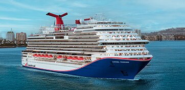 carnival panorama sailing through the ocean
