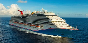 carnival vista sets sail at sea